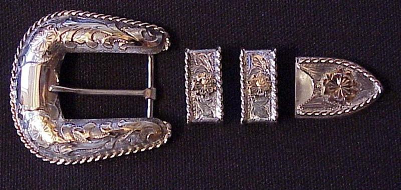 Sterling silver ranger outlet buckle sets